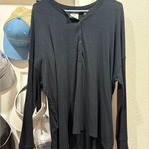 Aerie Black Long Sleeve Women's Top